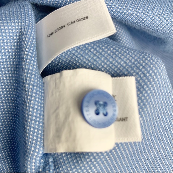 CUTTER & BUCK CB DryTec Blue Golf Polo Shirt Torrey Pines size L - Picture 8 of 9